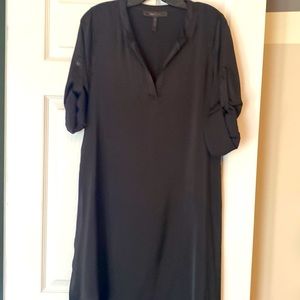 BCBGMAXAZRIA women’s dress size small black color , shiny satin